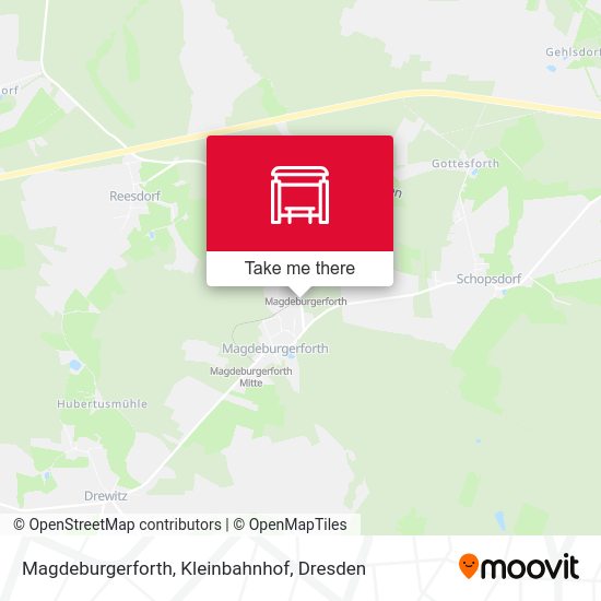 Карта Magdeburgerforth, Kleinbahnhof