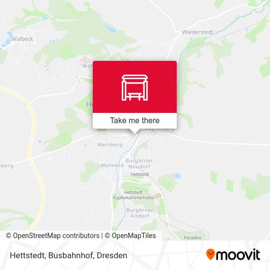 Карта Hettstedt, Busbahnhof