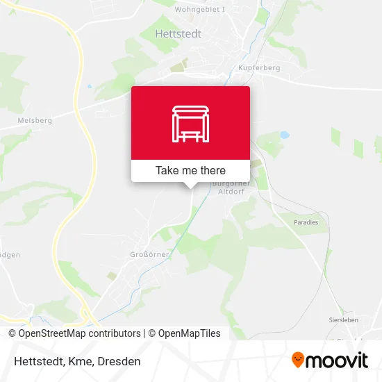 Карта Hettstedt, Kme