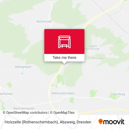 Карта Holzzelle (Rothenschirmbach), Abzweig