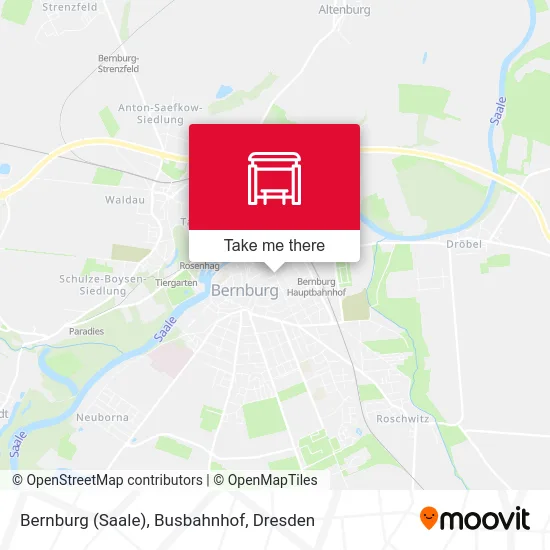 Карта Bernburg (Saale), Busbahnhof