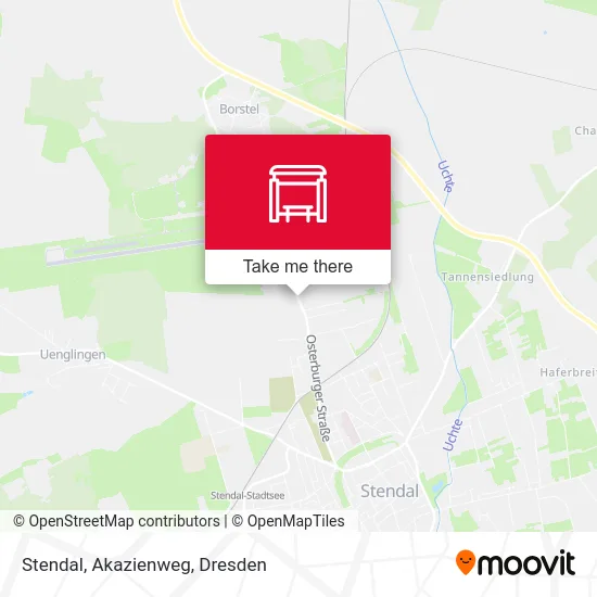Карта Stendal, Akazienweg