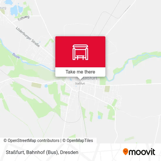 Карта Staßfurt, Bahnhof (Bus)