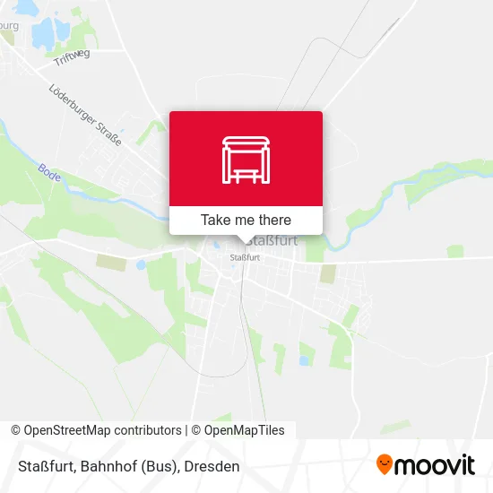 Карта Staßfurt, Bahnhof (Bus)
