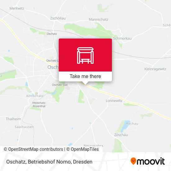 Карта Oschatz, Betriebshof Nomo