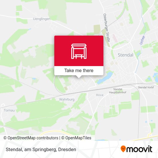 Карта Stendal, am Springberg