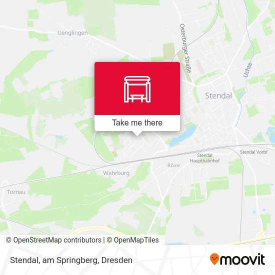 Карта Stendal, am Springberg