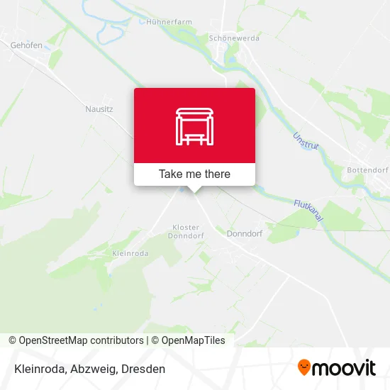 Карта Kleinroda, Abzweig