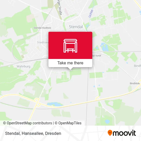 Карта Stendal, Hanseallee