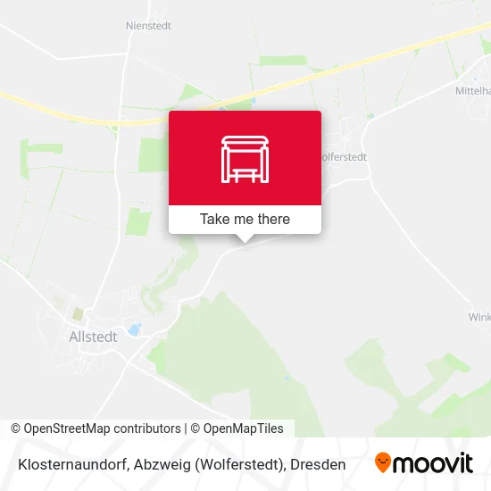 Карта Klosternaundorf, Abzweig (Wolferstedt)