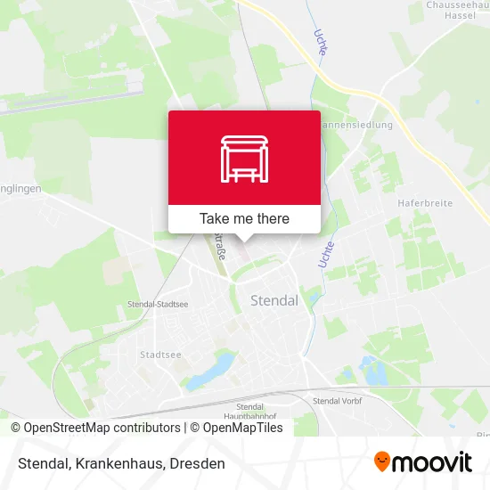 Карта Stendal, Krankenhaus