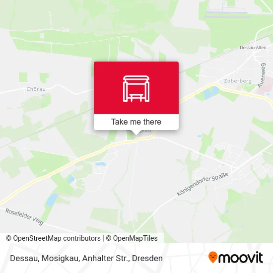 Карта Dessau, Mosigkau, Anhalter Str.