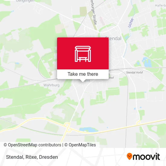 Карта Stendal, Röxe