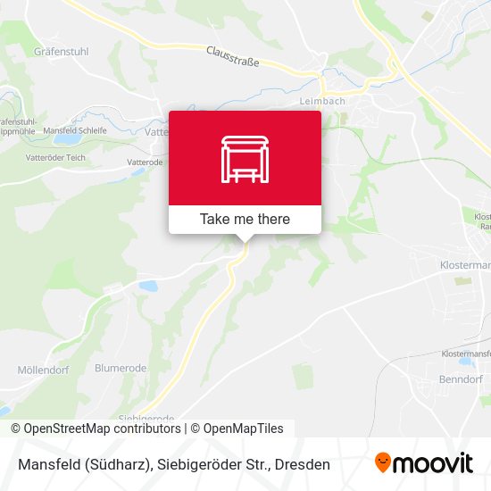 Карта Mansfeld (Südharz), Siebigeröder Str.