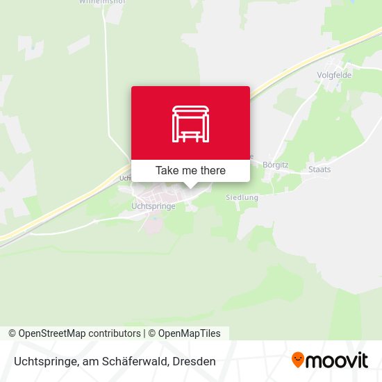 Карта Uchtspringe, am Schäferwald