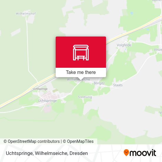 Карта Uchtspringe, Wilhelmseiche
