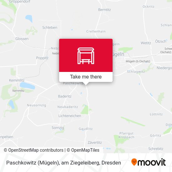 Карта Paschkowitz (Mügeln), am Ziegeleiberg
