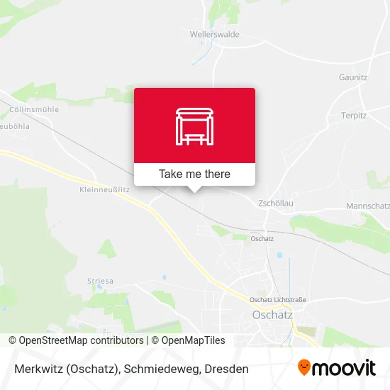 Карта Merkwitz (Oschatz), Schmiedeweg