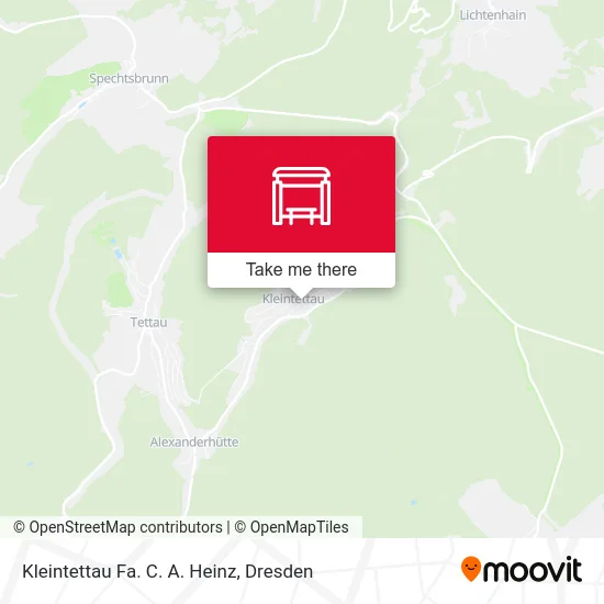 Карта Kleintettau Fa. C. A. Heinz