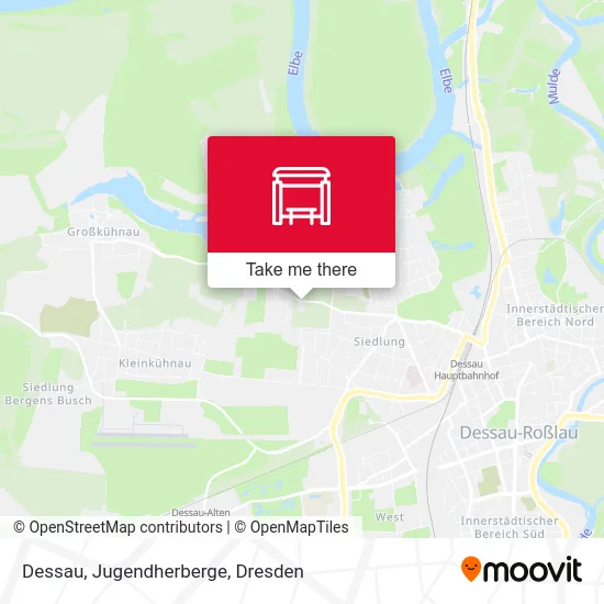 Карта Dessau, Jugendherberge