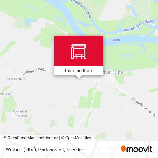 Карта Werben (Elbe), Badeanstalt