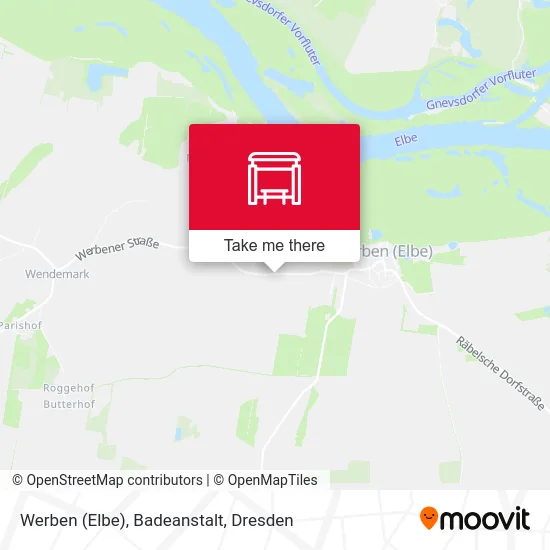 Карта Werben (Elbe), Badeanstalt