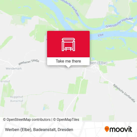 Карта Werben (Elbe), Badeanstalt