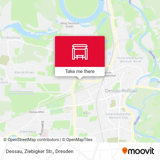 Карта Dessau, Ziebigker Str.