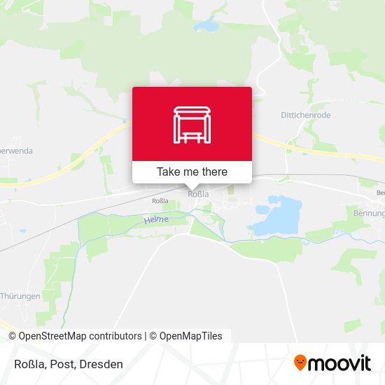 Карта Roßla, Post