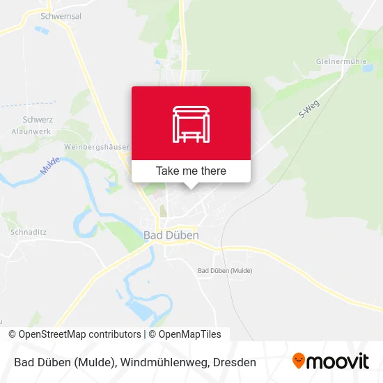 Карта Bad Düben (Mulde), Windmühlenweg