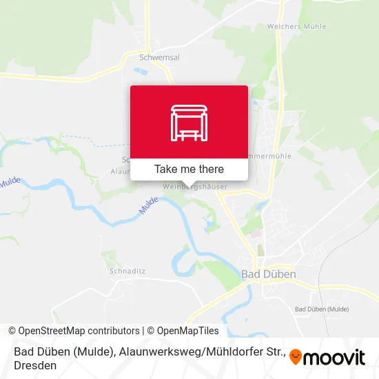 Карта Bad Düben (Mulde), Alaunwerksweg / Mühldorfer Str.