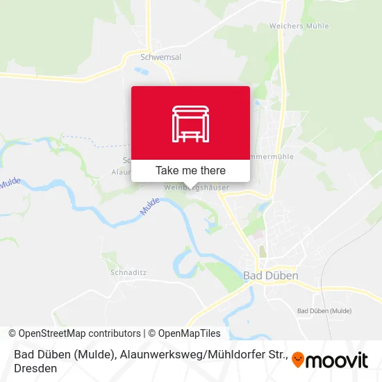 Карта Bad Düben (Mulde), Alaunwerksweg / Mühldorfer Str.