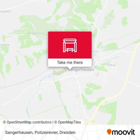 Карта Sangerhausen, Polizeirevier