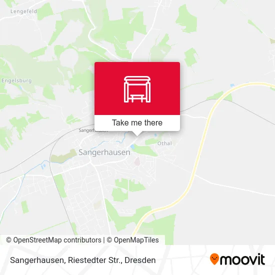 Карта Sangerhausen, Riestedter Str.