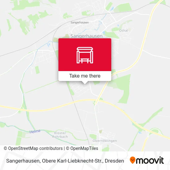 Карта Sangerhausen, Obere Karl-Liebknecht-Str.