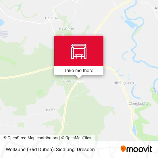 Карта Wellaune (Bad Düben), Siedlung