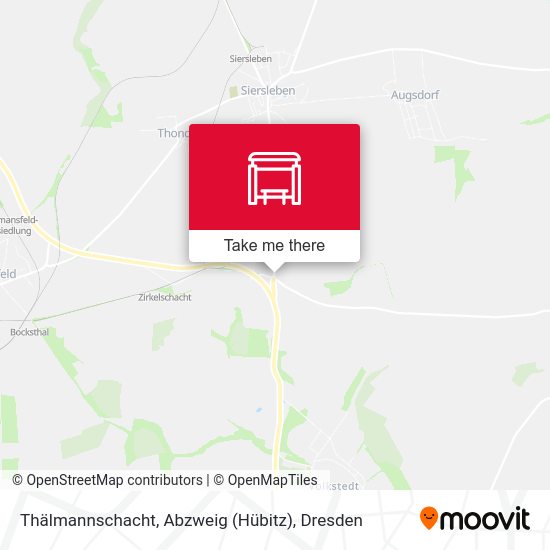 Карта Thälmannschacht, Abzweig (Hübitz)
