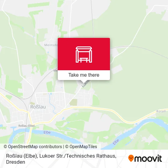 Карта Roßlau (Elbe), Lukoer Str. / Technisches Rathaus