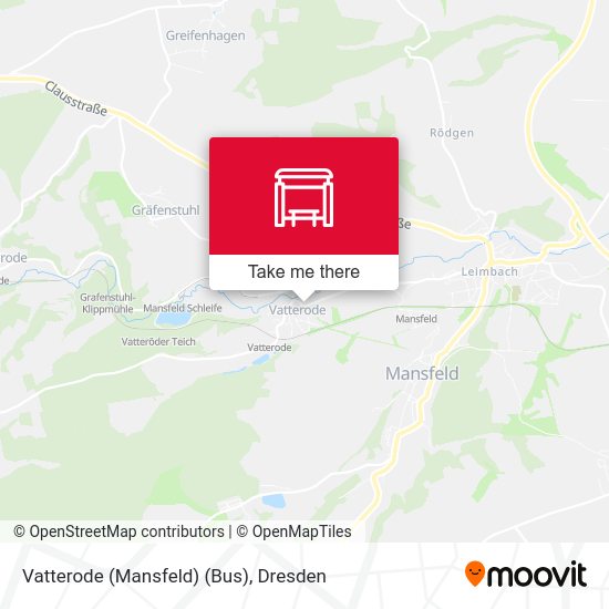 Карта Vatterode (Mansfeld) (Bus)
