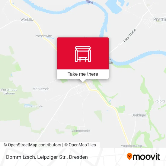 Карта Dommitzsch, Leipziger Str.