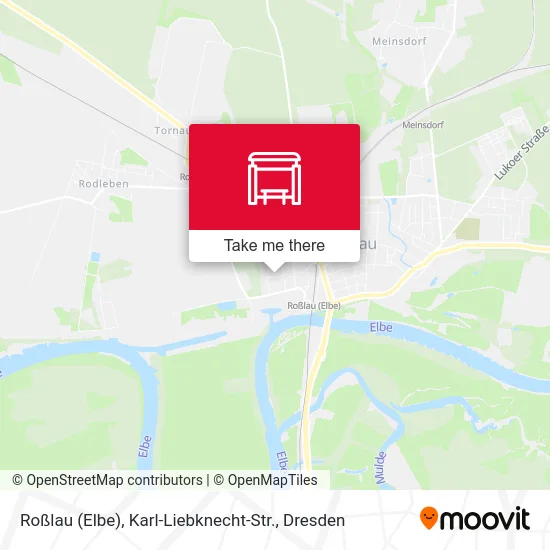 Карта Roßlau (Elbe), Karl-Liebknecht-Str.