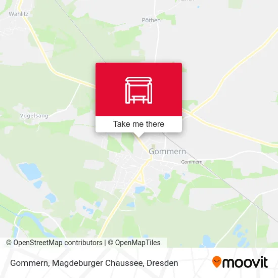 Карта Gommern, Magdeburger Chaussee