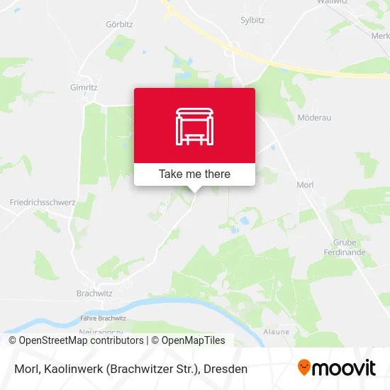 Morl, Kaolinwerk (Brachwitzer Str.) map