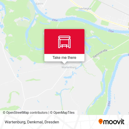 Карта Wartenburg, Denkmal