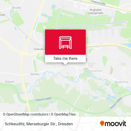 Schkeuditz, Merseburger Str. map