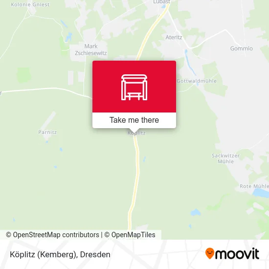 Карта Köplitz (Kemberg)