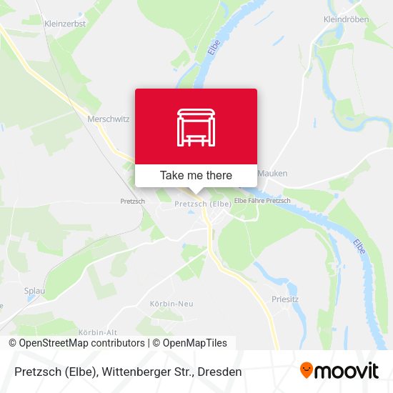 Карта Pretzsch (Elbe), Wittenberger Str.