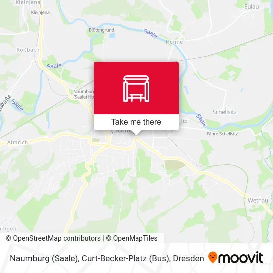 Карта Naumburg (Saale), Curt-Becker-Platz (Bus)