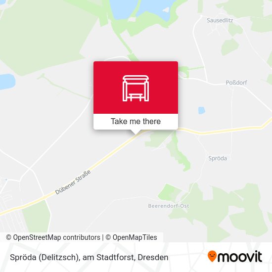 Карта Spröda (Delitzsch), am Stadtforst