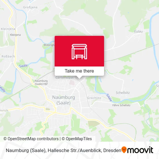 Карта Naumburg (Saale), Hallesche Str. / Auenblick